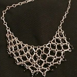 Black & Silver Vintage Inspired Necklace